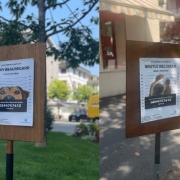 « L’humour montheysan » pour lutter contre les déjections canines abandonnées dans les espaces verts