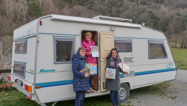 Une bibliothèque-caravane pour Collonges, Dorénaz et Evionnaz 