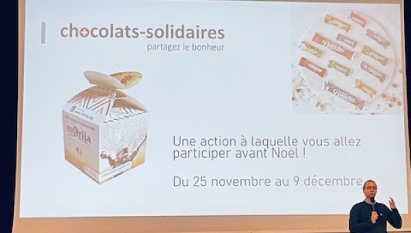 Les chocolats-solidaires au Cycle d'Orientation de Collombey-Muraz