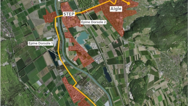 Le tracé valdo-valaisan du chauffage à distance aiglon pourra se faire
