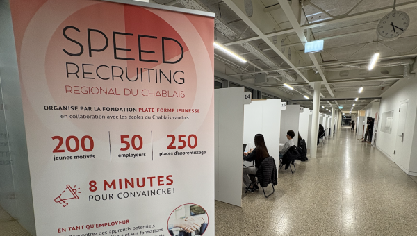 Aigle: jeunes et entrepreneurs se rencontrent lors d'un speed recruiting