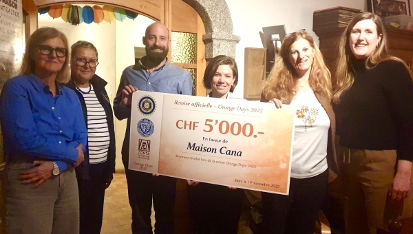 La Maison Cana à Collombey reçoit 5'000 francs