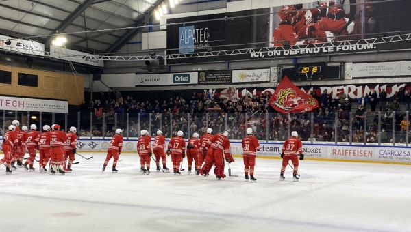 Hockey sur glace - 1e Ligue: le HC Martigny est à un succès du titre de champion suisse