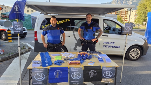 La Police du Chablais vaudois rencontre régulièrement la population qu'elle côtoie 