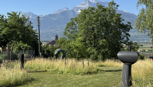Ollon inaugure un parc de sculptures de l'artiste Boyard André Raboud 