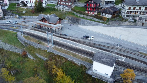Important lifting pour la gare de Finhaut