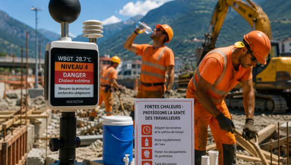 Canicule: près de 90% des chantiers valaisans ne respectent pas les directives du canton 