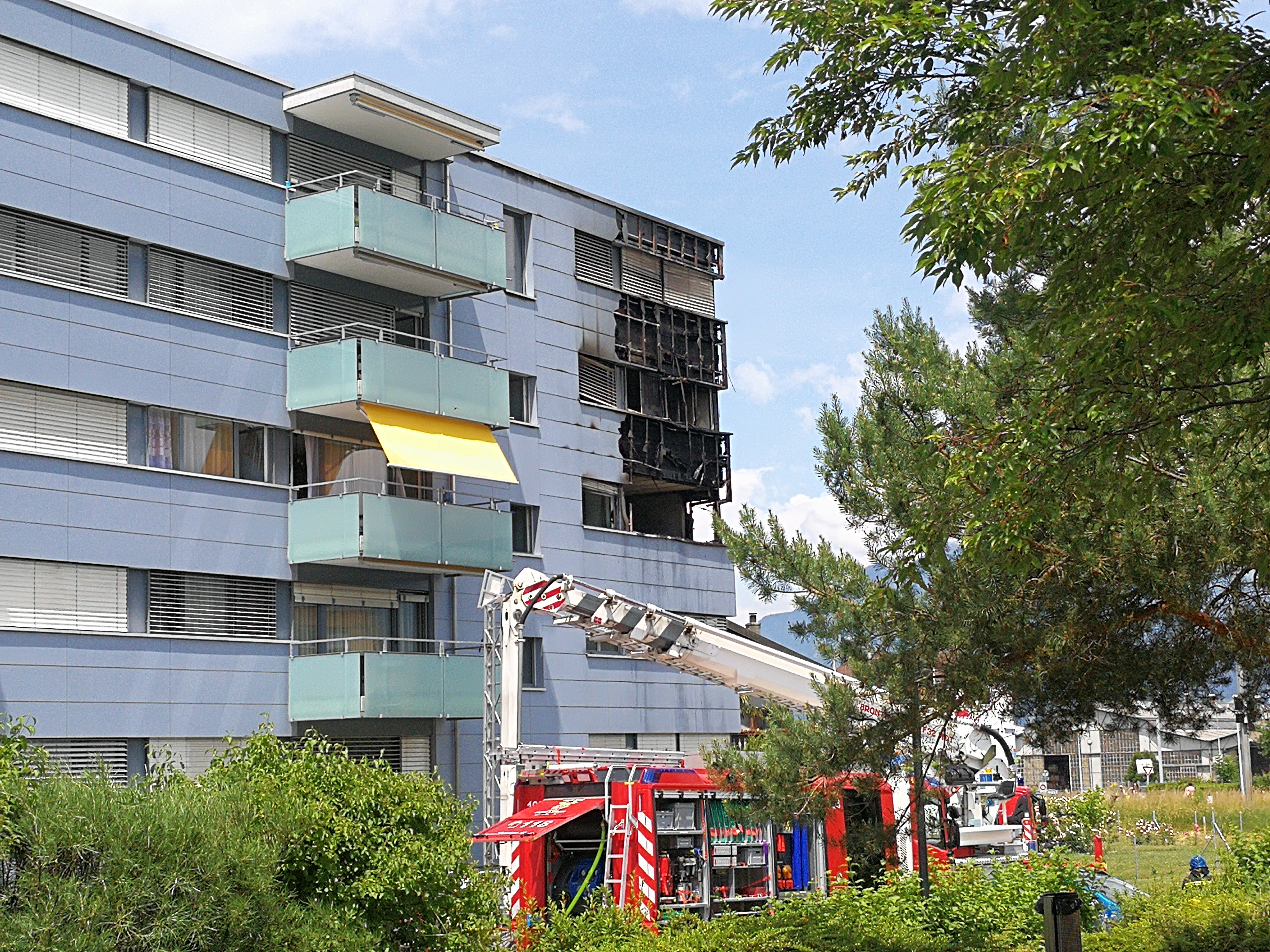 Incendie dans un immeuble à Monthey: aucun blessé à déplorer
