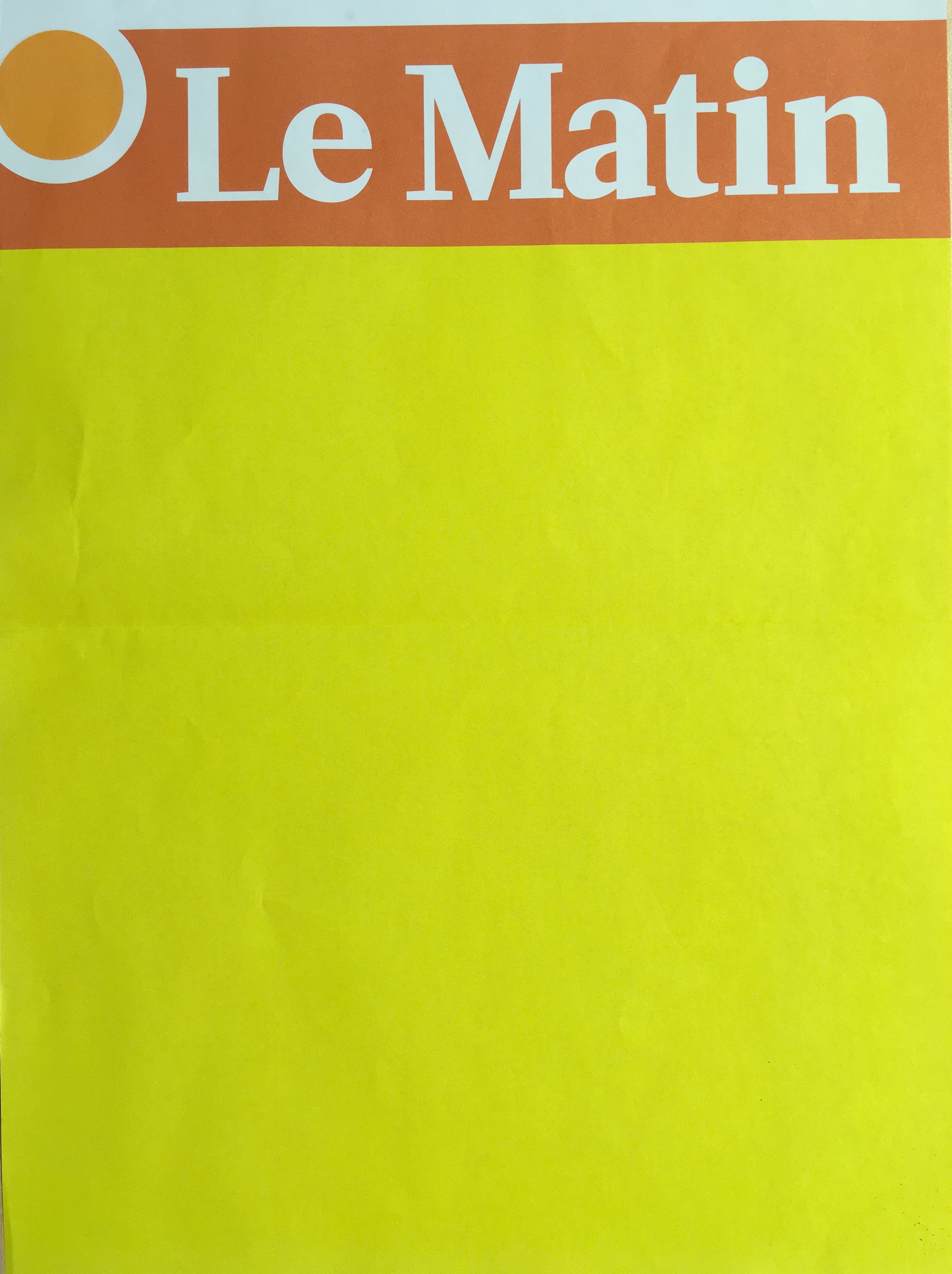 La version papier du Matin s'éteindra bel et bien samedi