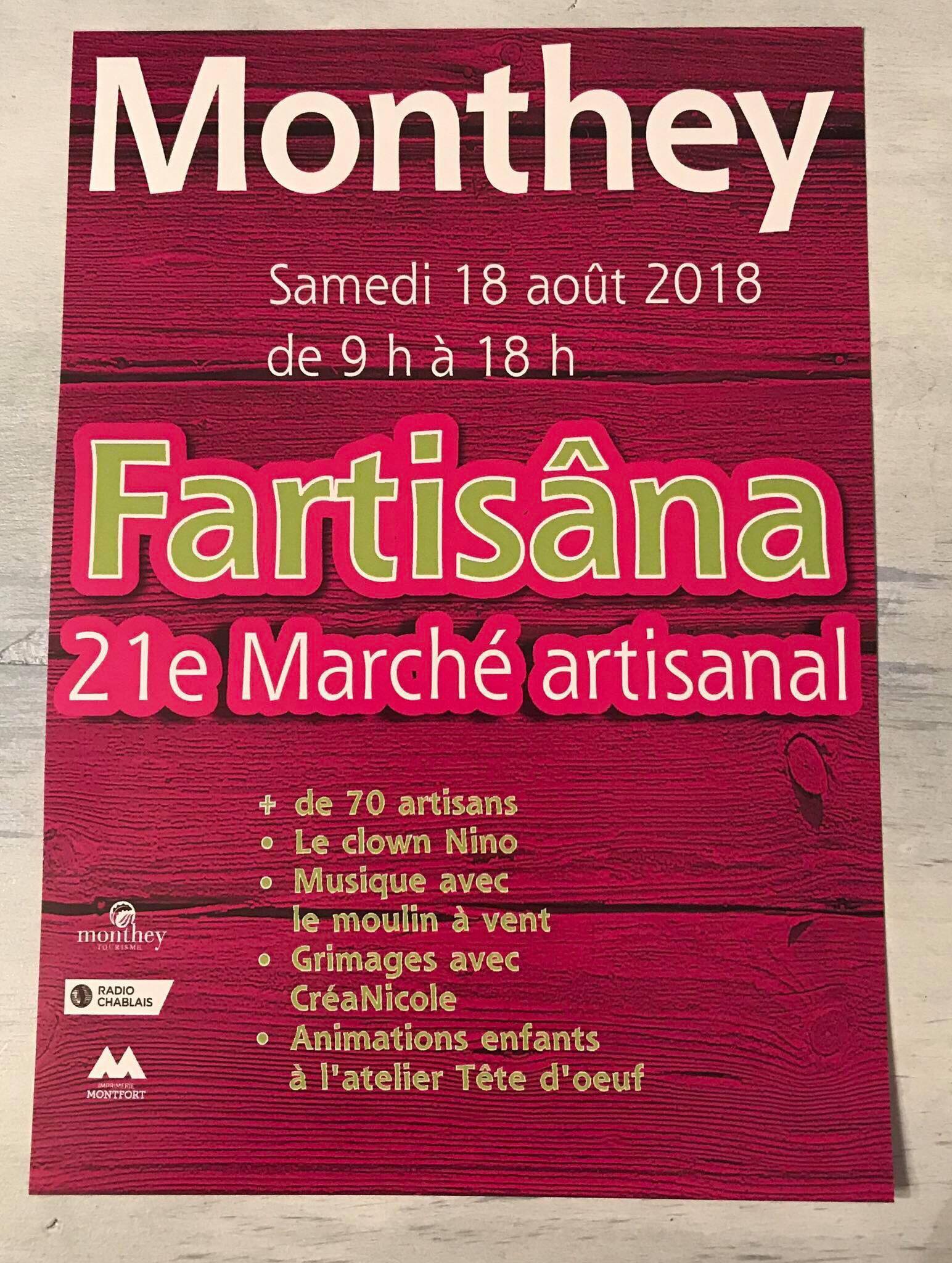 Le week-end prochain sera marqué par le retour de Fartisâna à Monthey