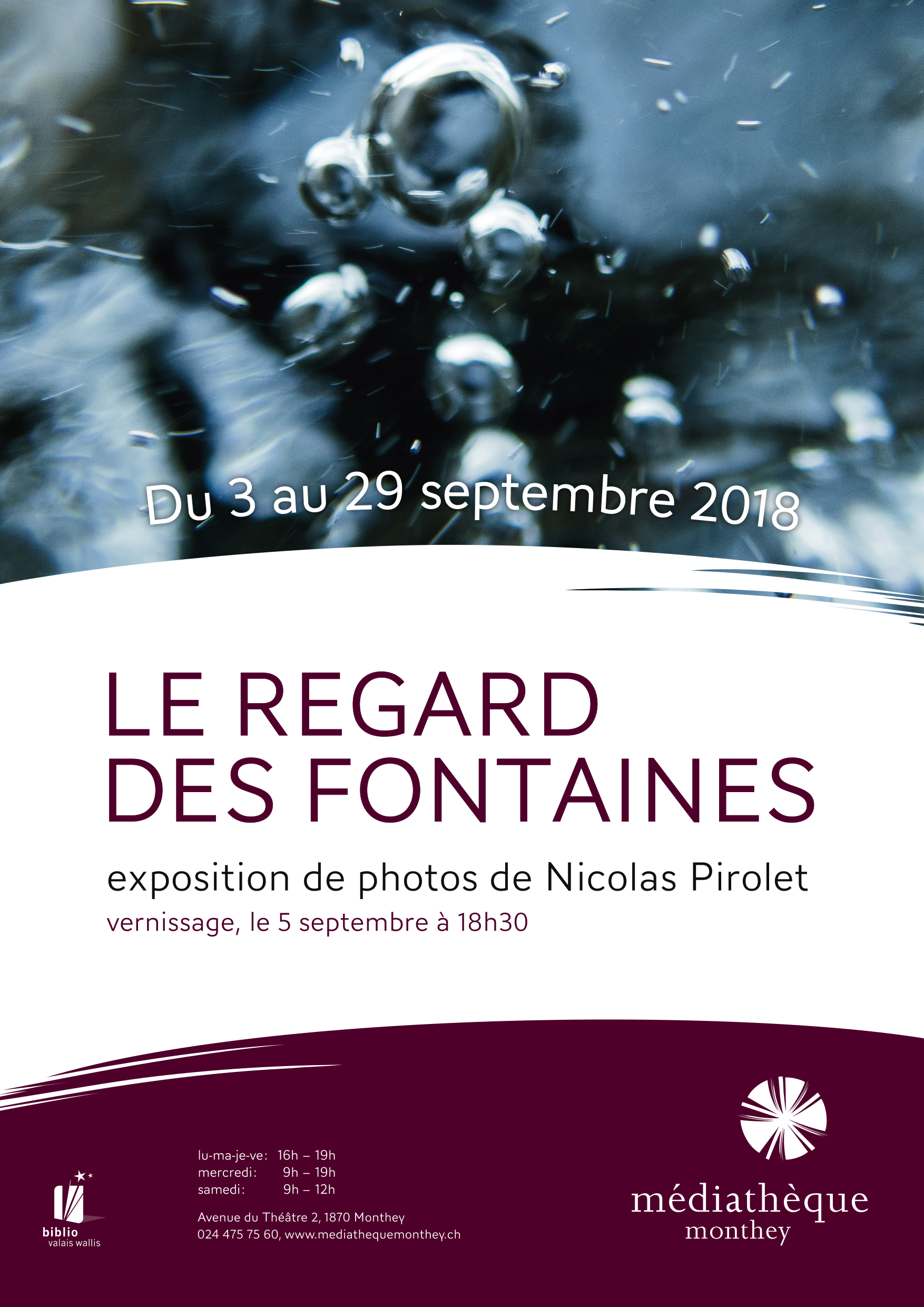 L'eau est à l'honneur de la nouvelle exposition de la Médiathèque de Monthey