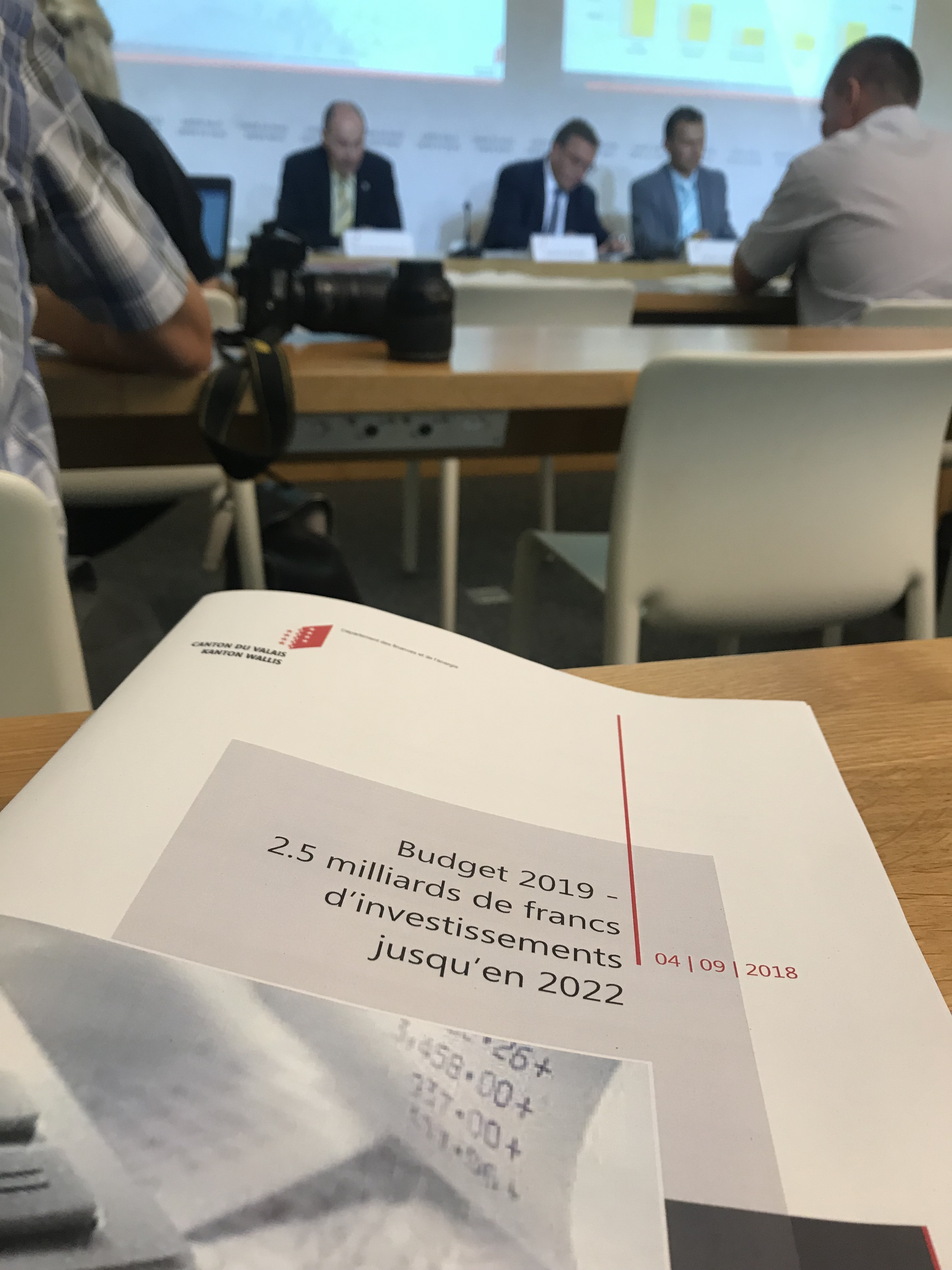 L'Etat du Valais a présenté ce matin son projet de budget 2019