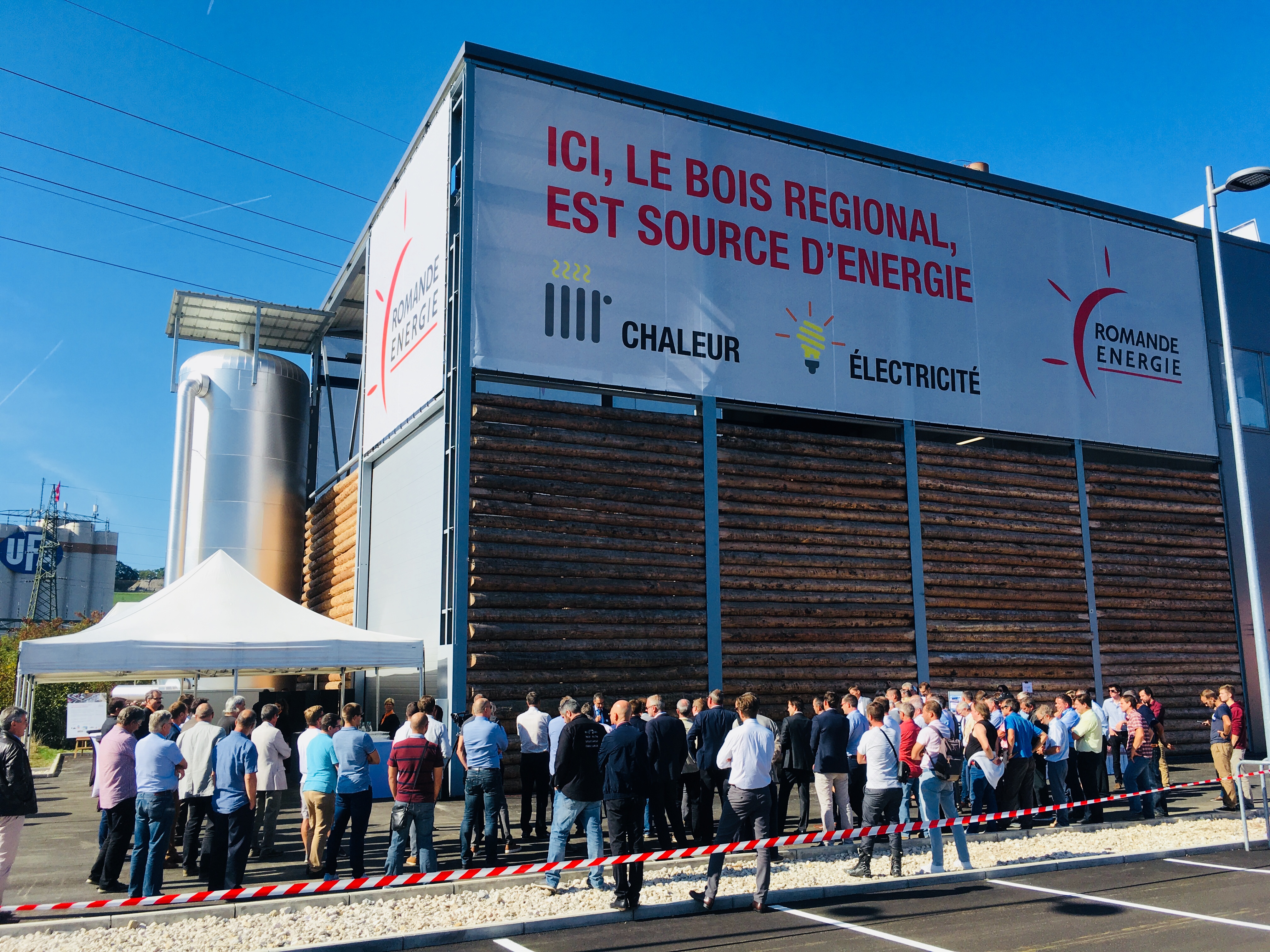Le Canton de Vaud et la Romande Énergie ont inauguré une centrale thermique à Puidoux