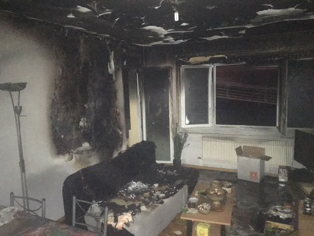 Le feu a pris dans un immeuble la nuit dernière à Sion