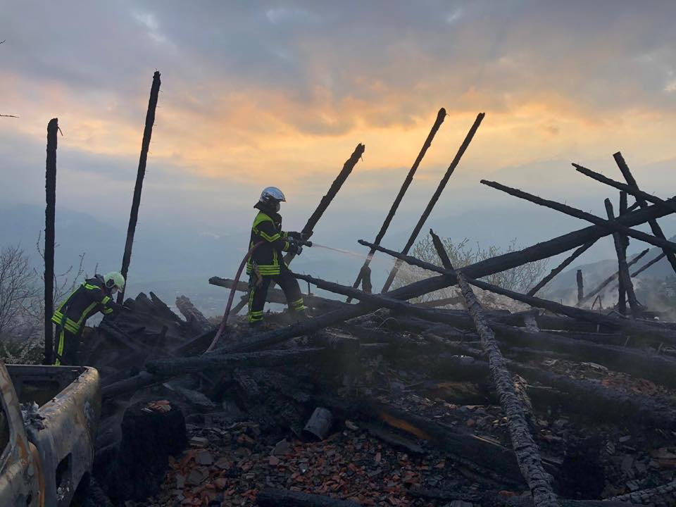 Les sapeurs-pompiers du Chablais valaisan ont été mobilisés cette nuit à Troistorrents