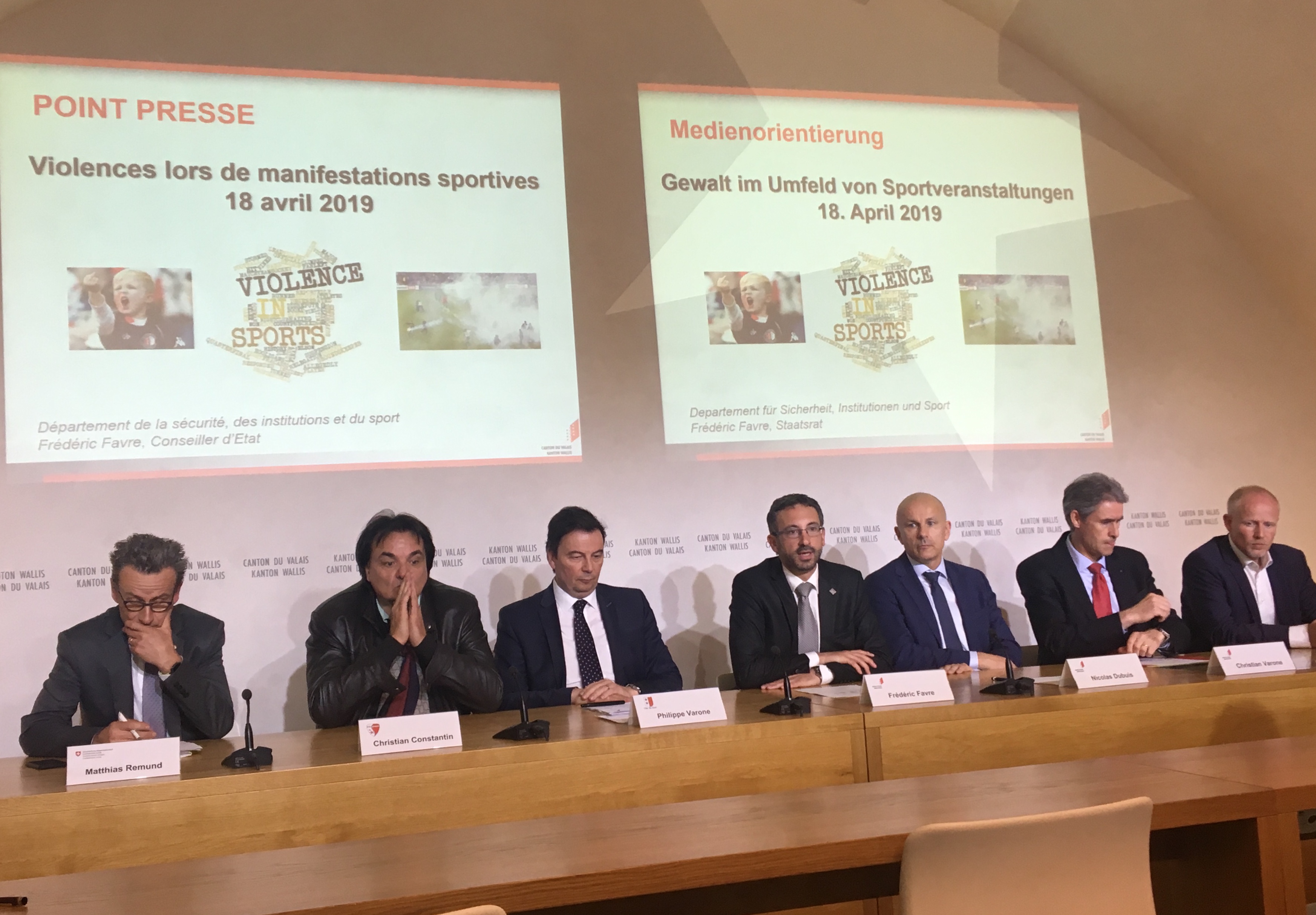 Valais: une large palette d'acteurs se mobilisent pour lutter contre les débordements dans le stade du FC Sion