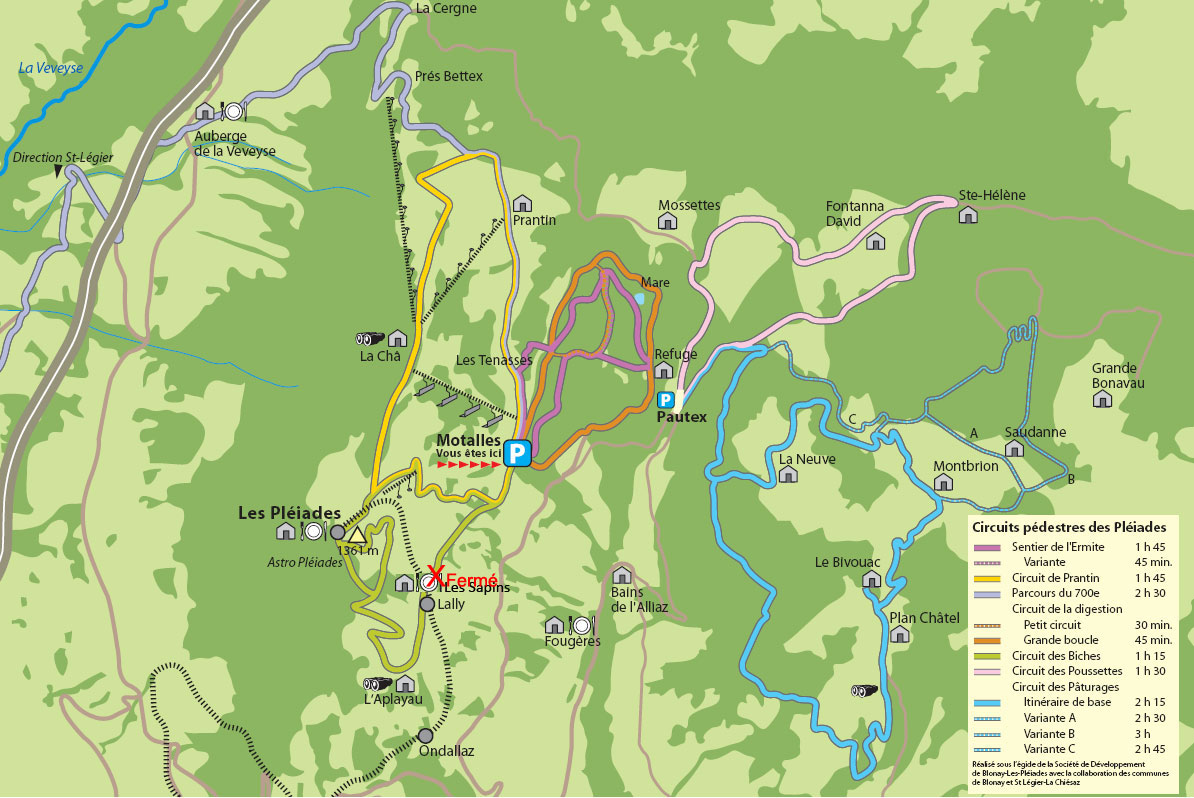 Blonay et St-Légier-La Chiésaz veulent améliorer l'orientation des visiteurs aux Pléiades