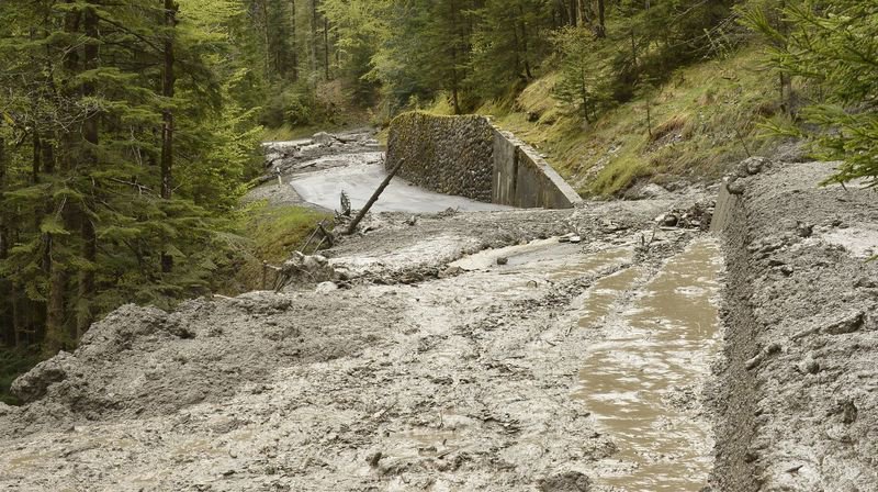 La route des Plans-sur-Bex restera fermée encore quelques jours