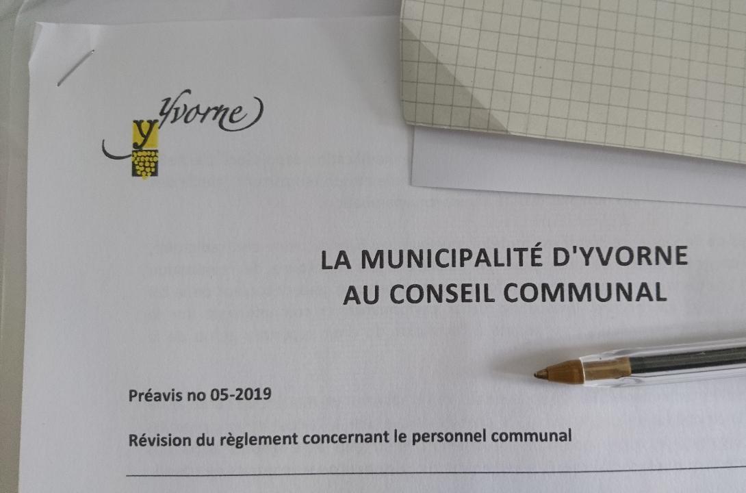 Yvorne revoit son règlement concernant le personnel communal