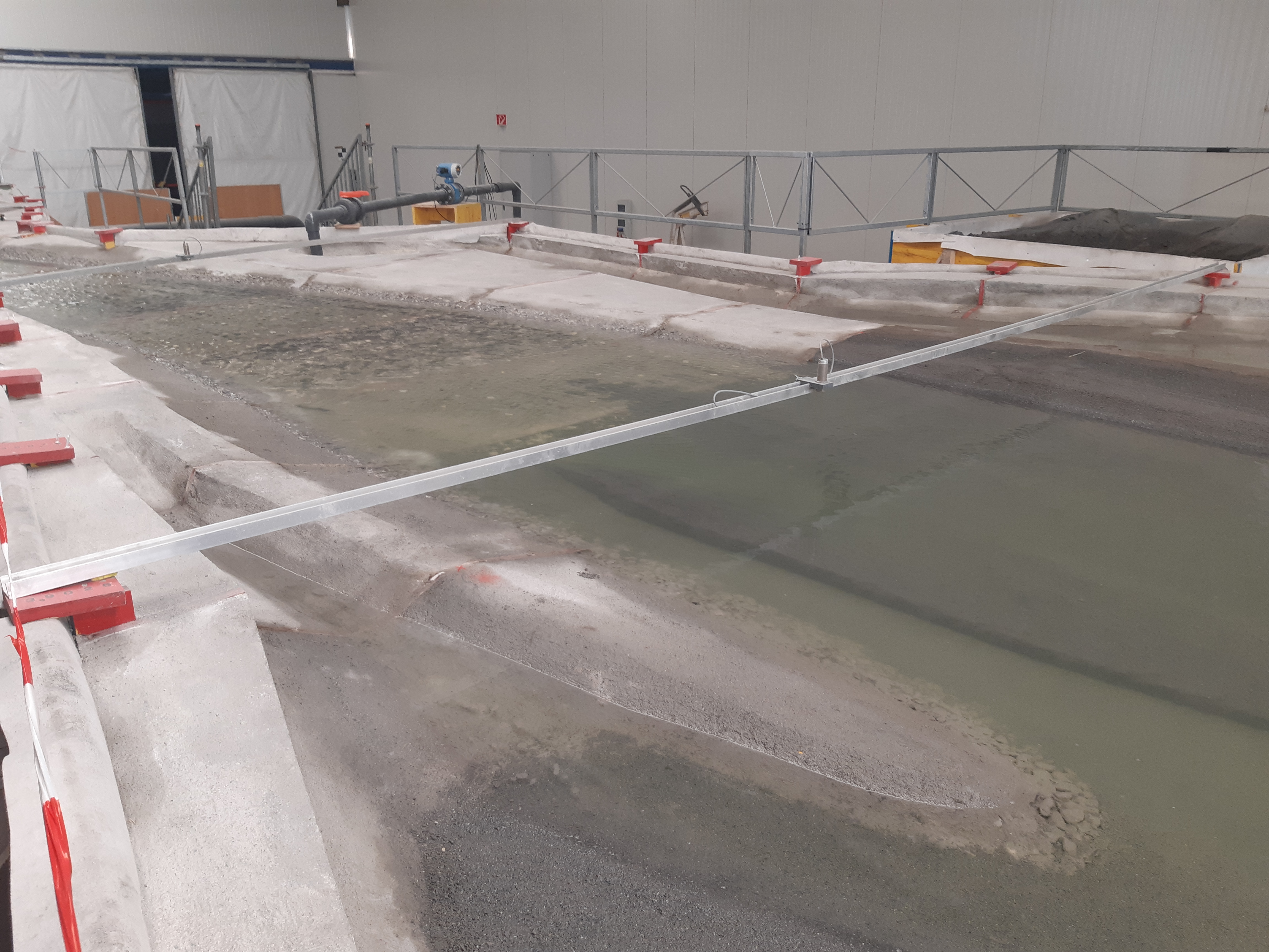 L’impact d’une partie de la 3ème correction du Rhône est étudié à la loupe dans un hangar valaisan