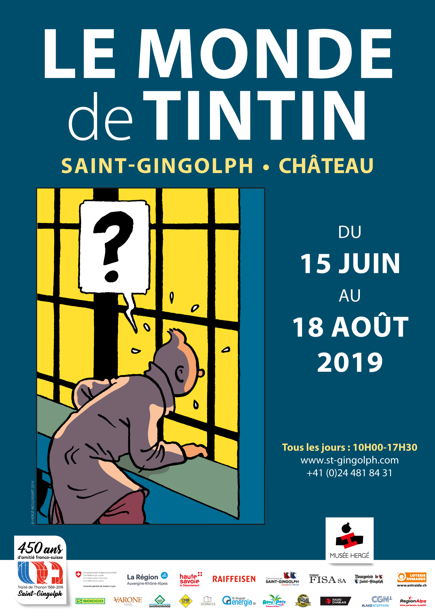 Tintin sera à l’honneur dès demain au château de St-Gingolph