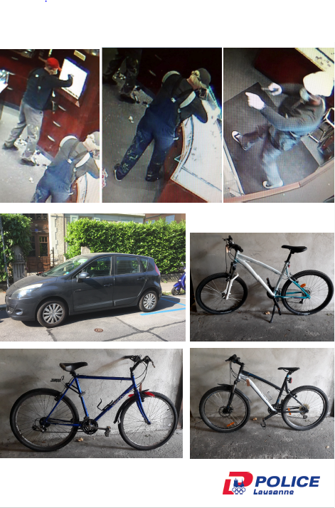 La police de Lausanne lance un appel à témoin après un brigandage à main armée
