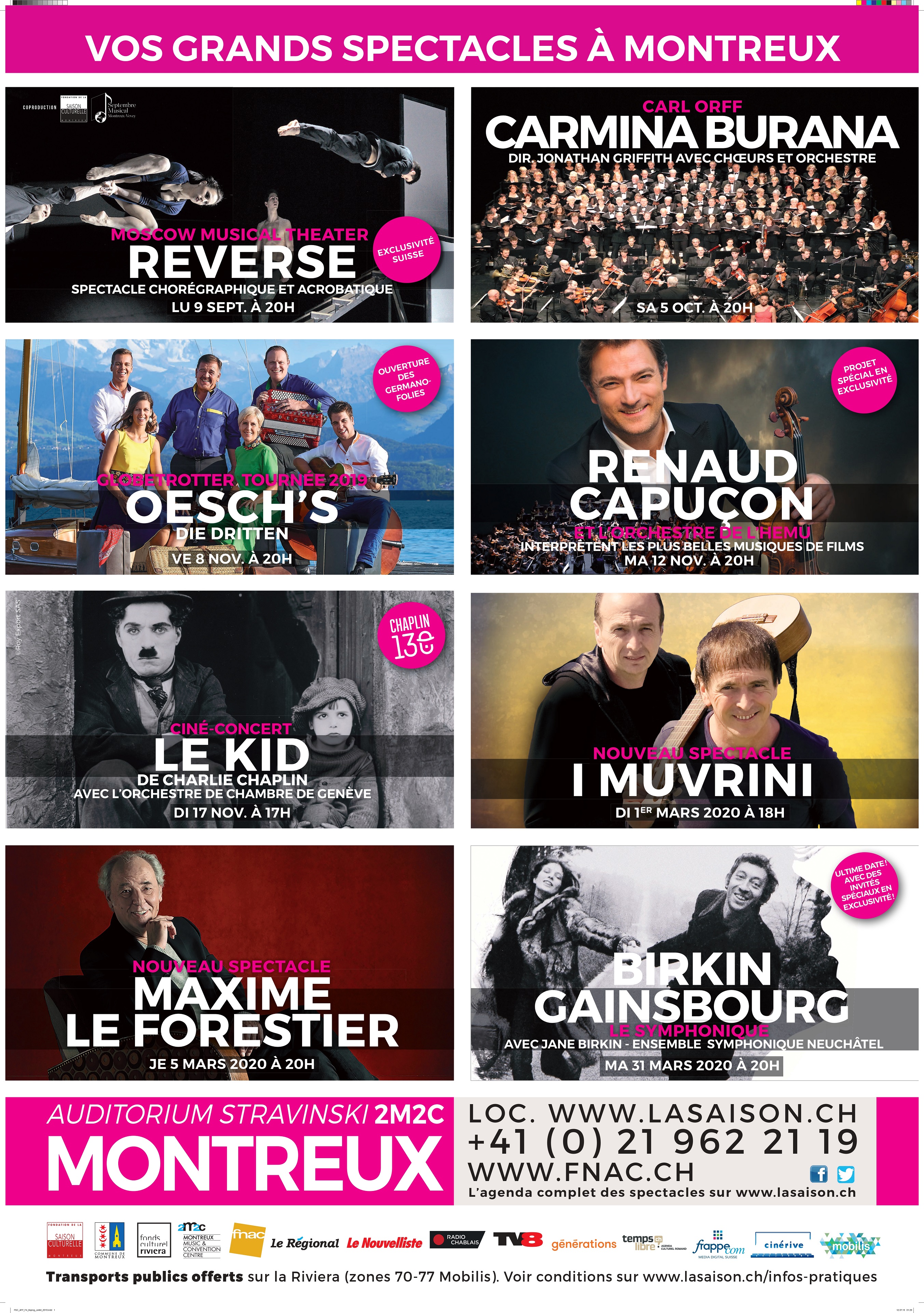 La Saison culturelle 2019 de Montreux se dévoile