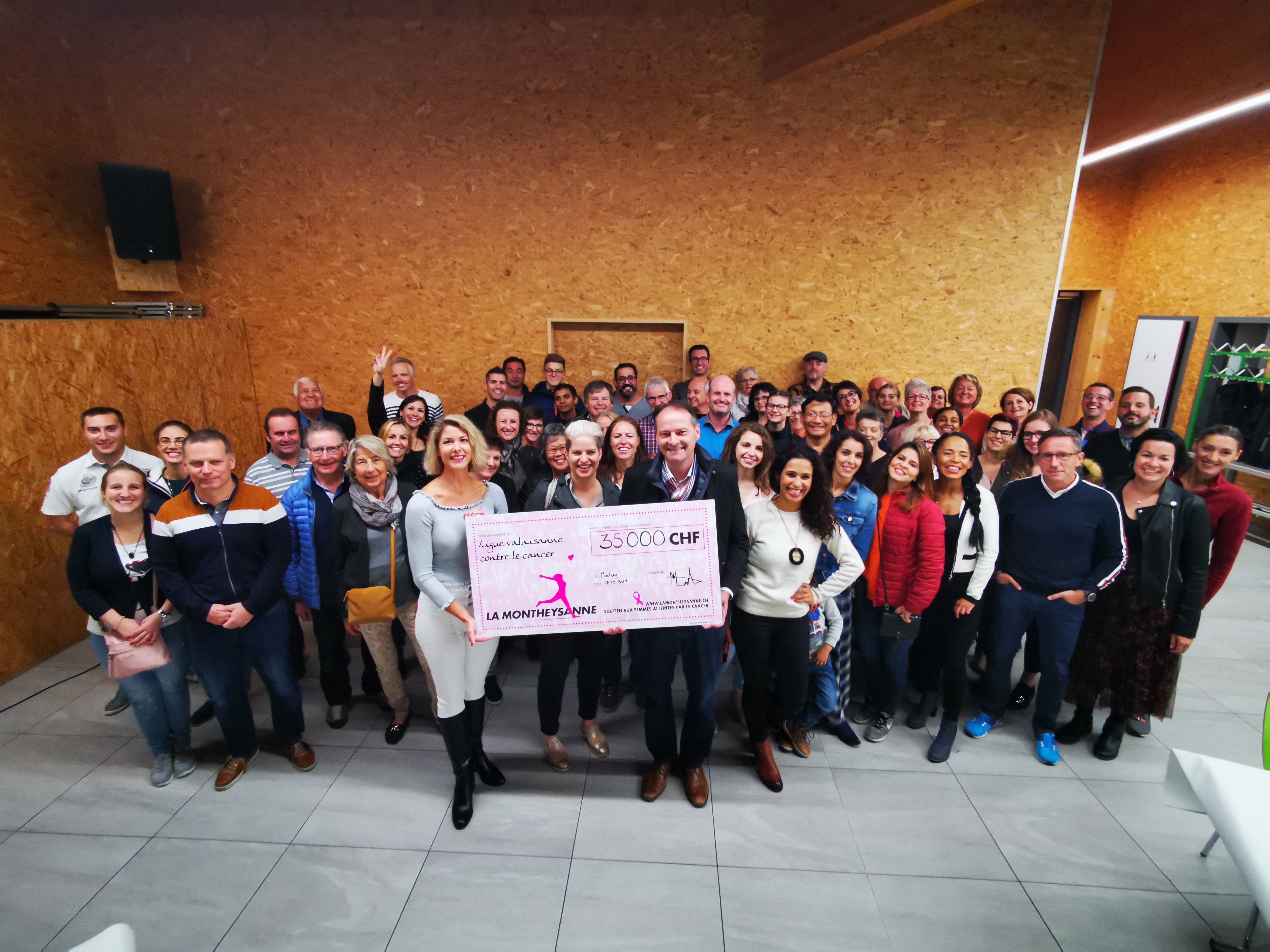 La Montheysanne donne 35'000 francs à la Ligue valaisanne contre le cancer