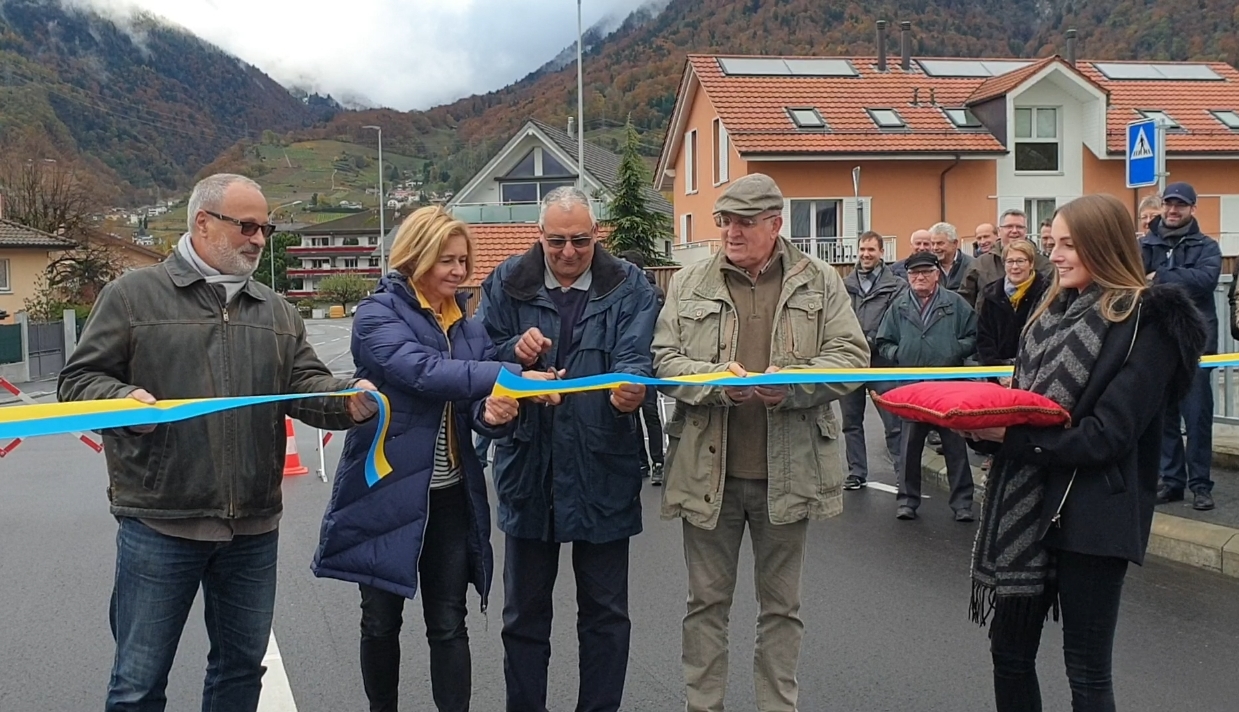 Le Pont sur l’Eau Froide à Villeneuve a été inauguré ce matin