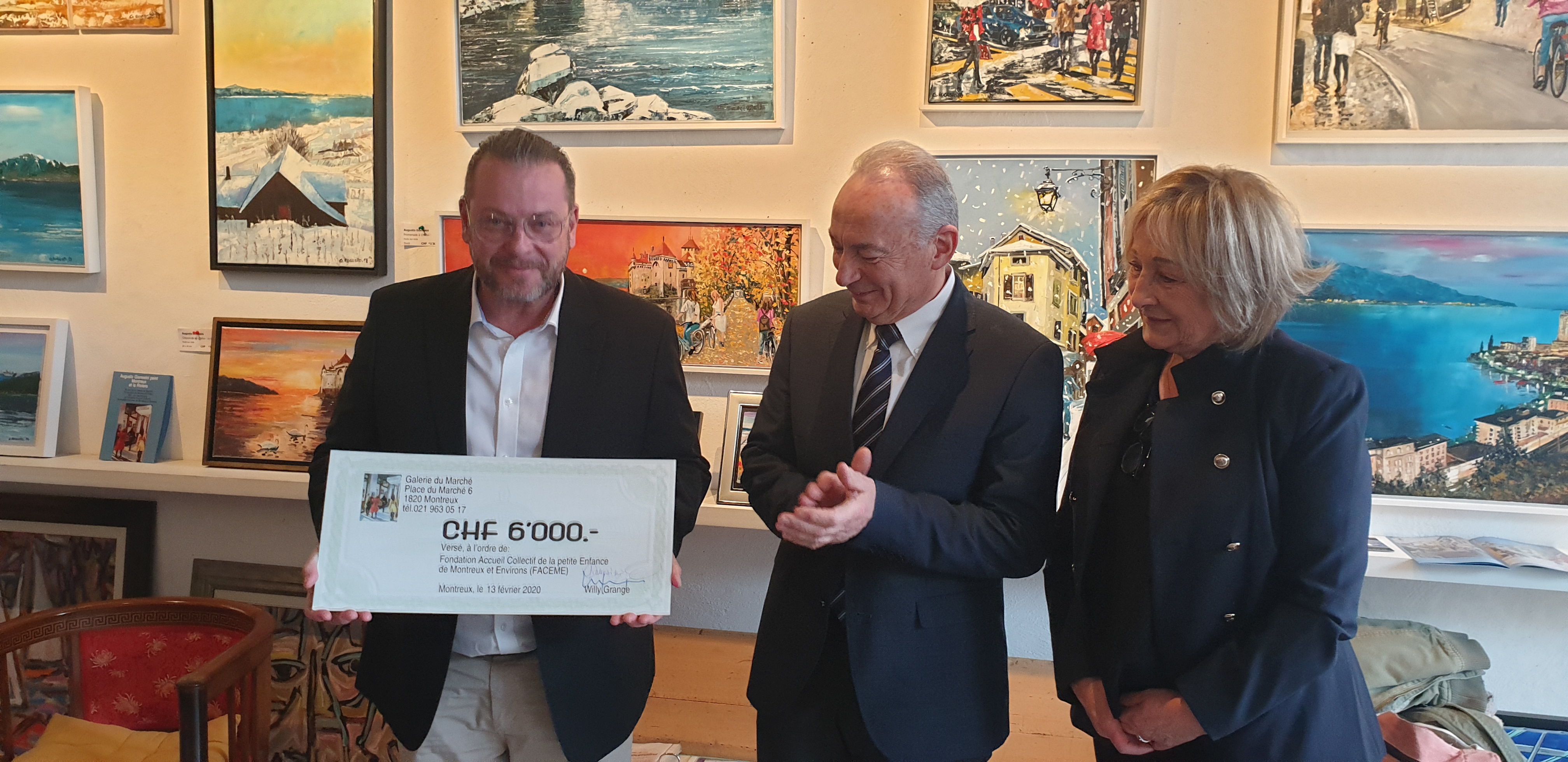 La petite enfance de Montreux reçoit un don de 6'000 francs