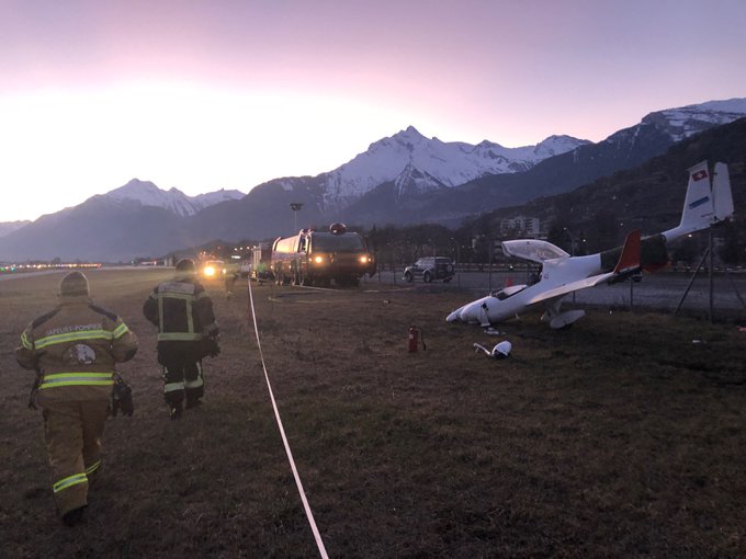 Accident d'un motoplaneur hier à Sion