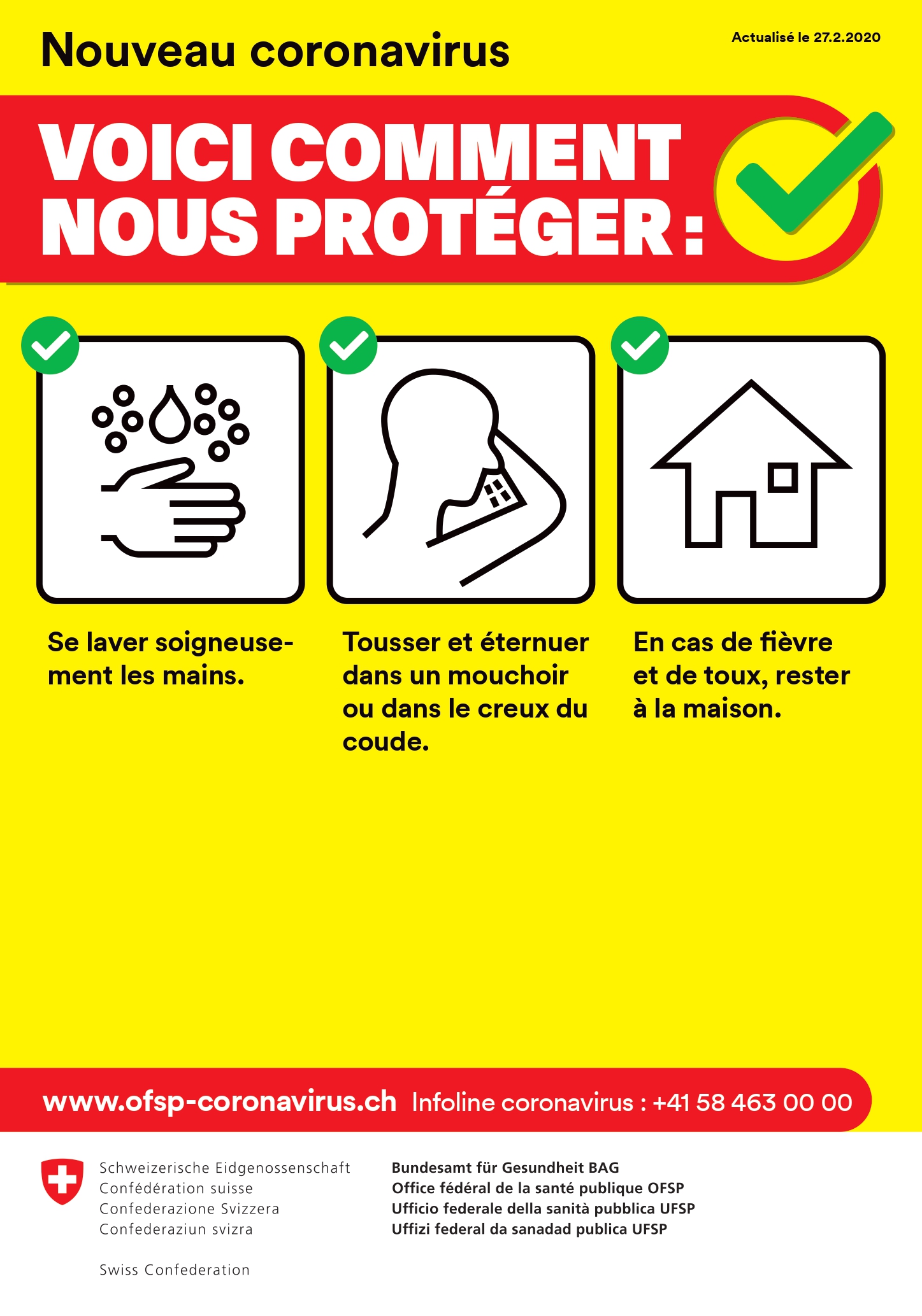 Les manifestations de plus de 1'000 personnes annulées dans toute la Suisse pour contrer le coronavirus