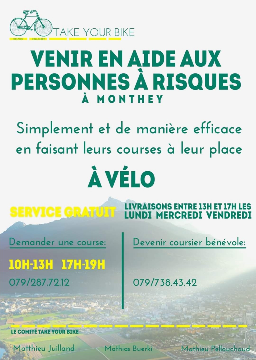 Un service de coursiers à vélo voit le jour à Monthey
