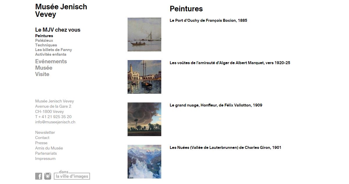 Coronavirus: Vevey met son offre culturelle en ligne 