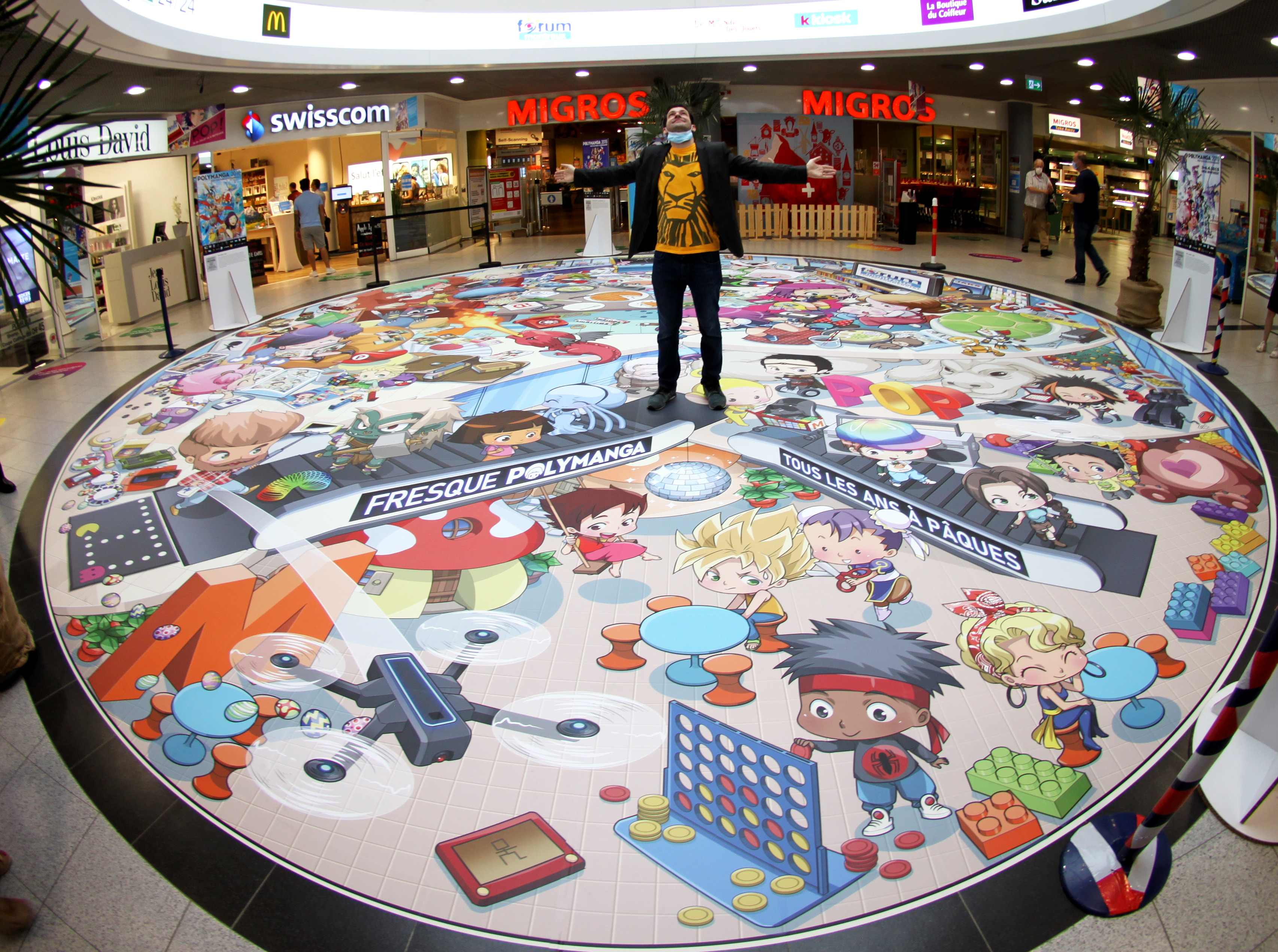 Une fresque géante à Montreux pour célébrer la pop culture