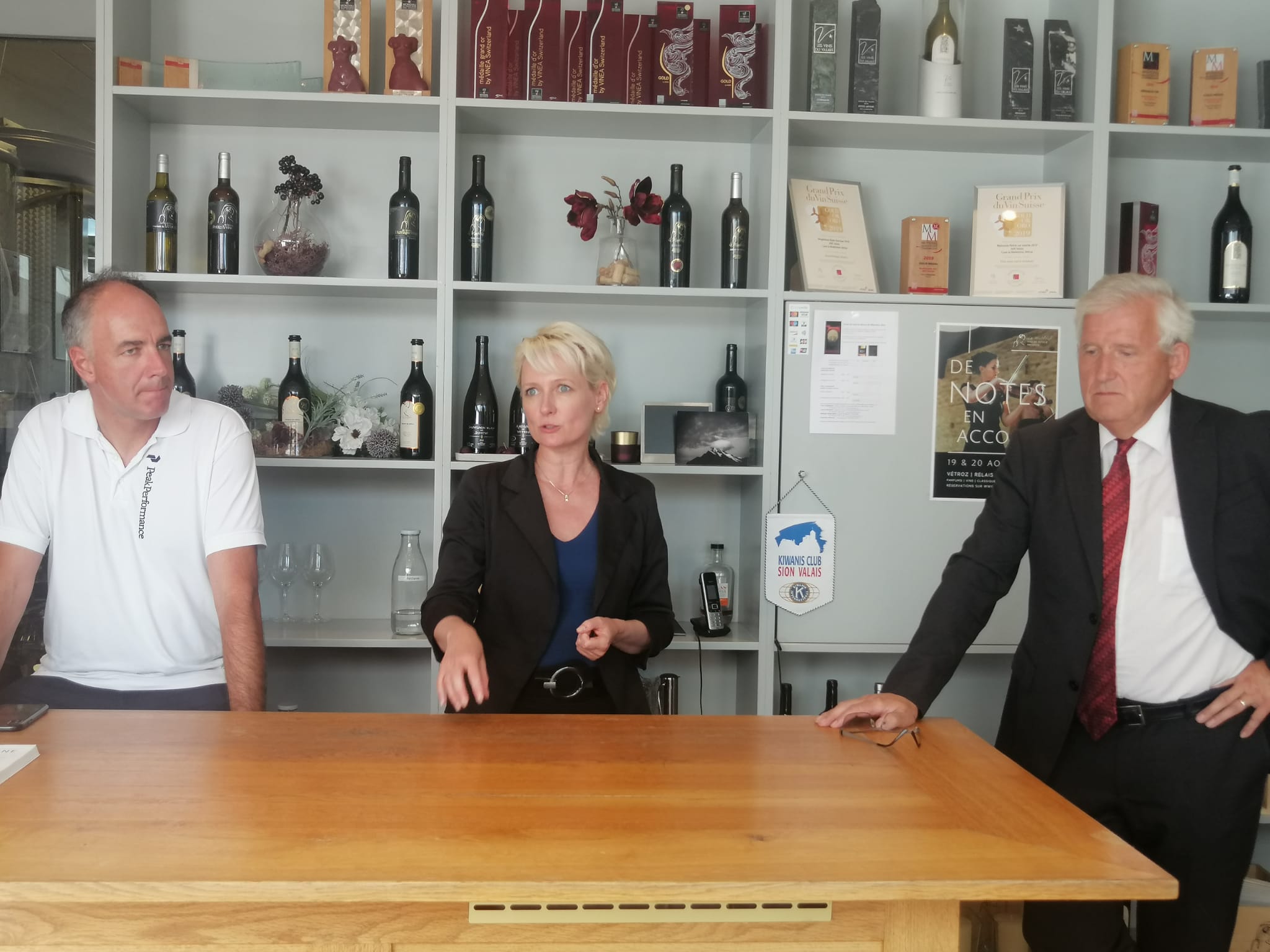 Isabelle Moret a terminé sa visite en terres valaisannes