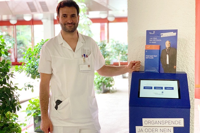Le CUBE de Swisstransplant fait escale en Valais