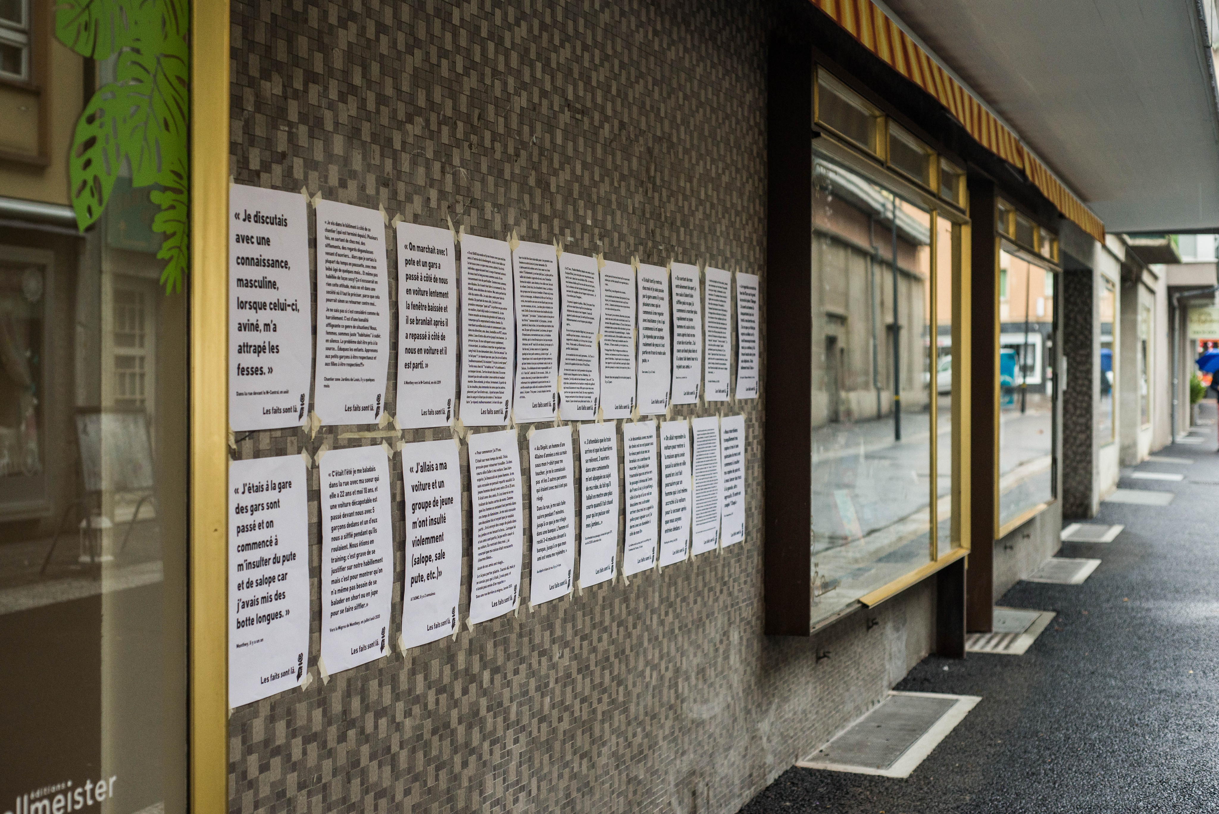 Harcèlement: Les murs de Monthey racontent