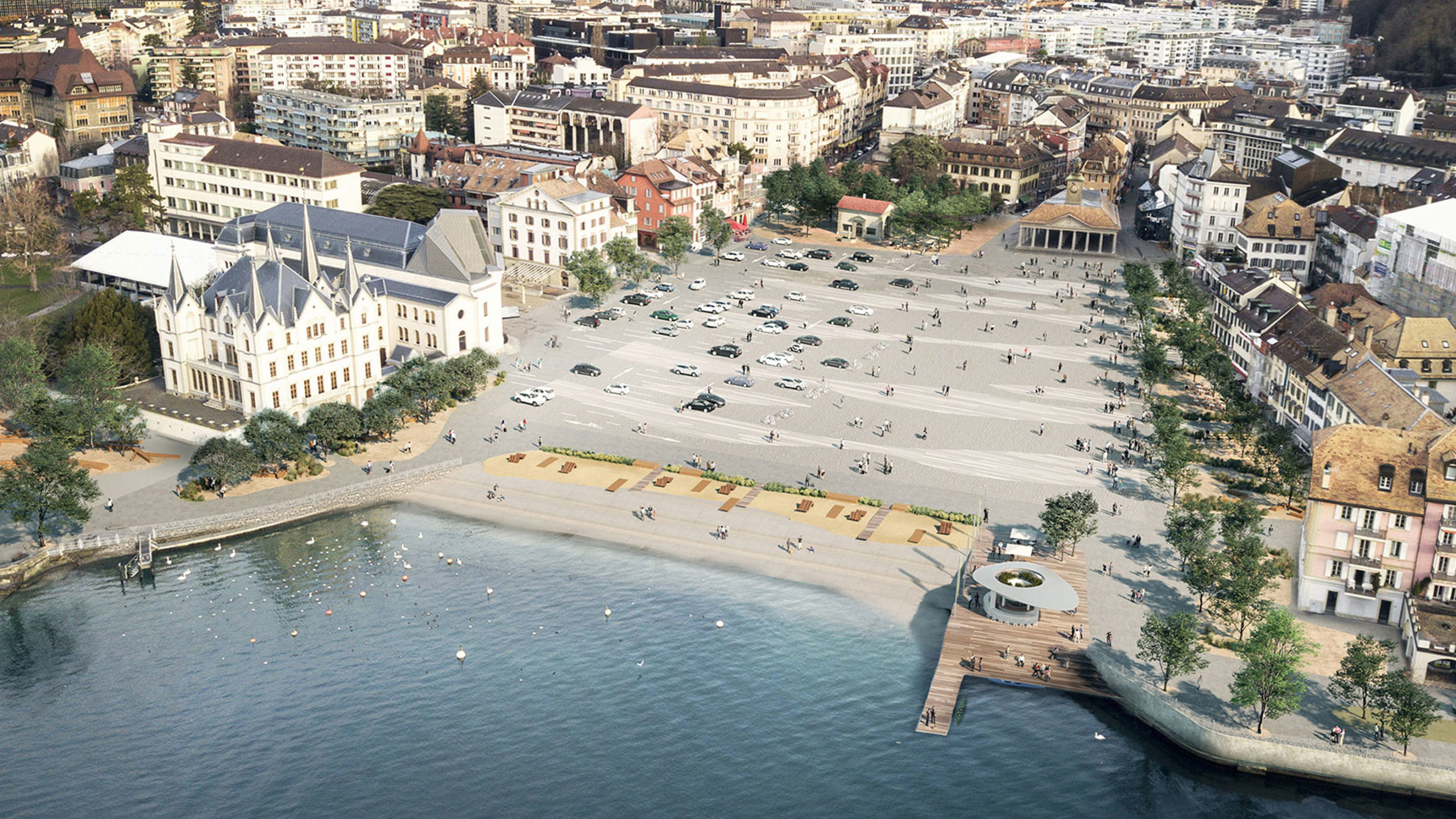 Vevey: déjà 18 oppositions et des centaines de signatures contre le projet de place du Marché