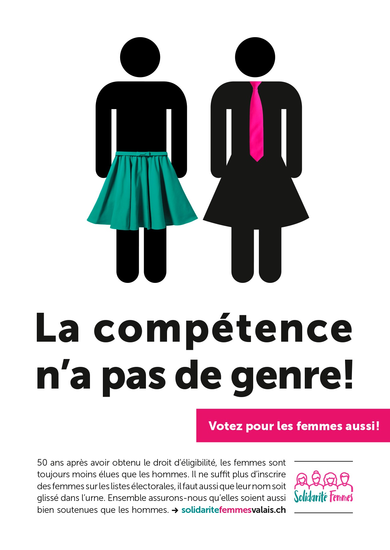 Solidarité Femmes Valais lance l’action "La compétence n’a pas de genre !"