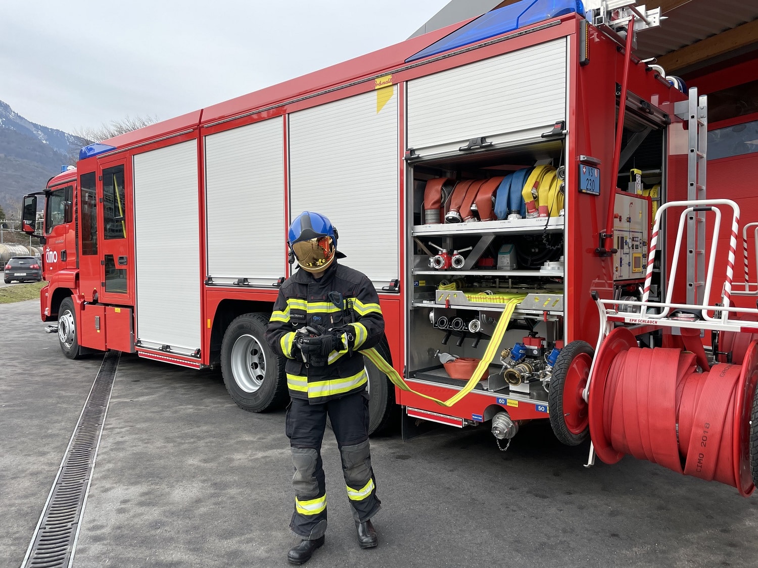 CIMO est le seul corps de sapeurs-pompiers professionnels en Valais