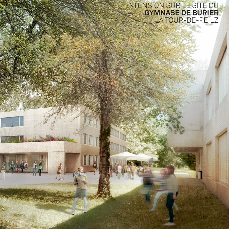Extension du gymnase de Burier: neuf classes ouvrent à la rentrée d'août