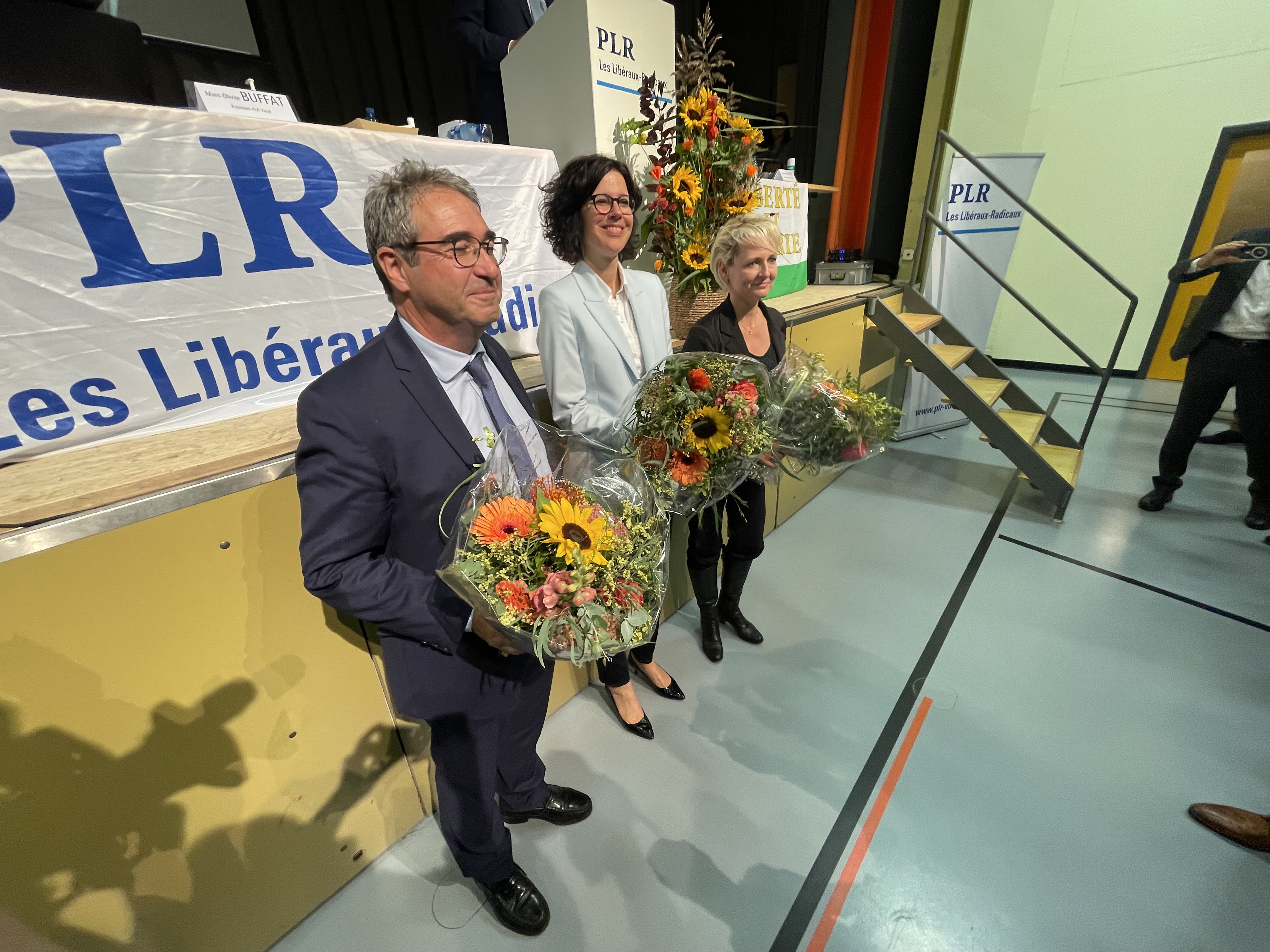 Frédéric Borloz, Isabelle Moret et Christelle Luisier choisis pour représenter le PLR aux cantonales 2022