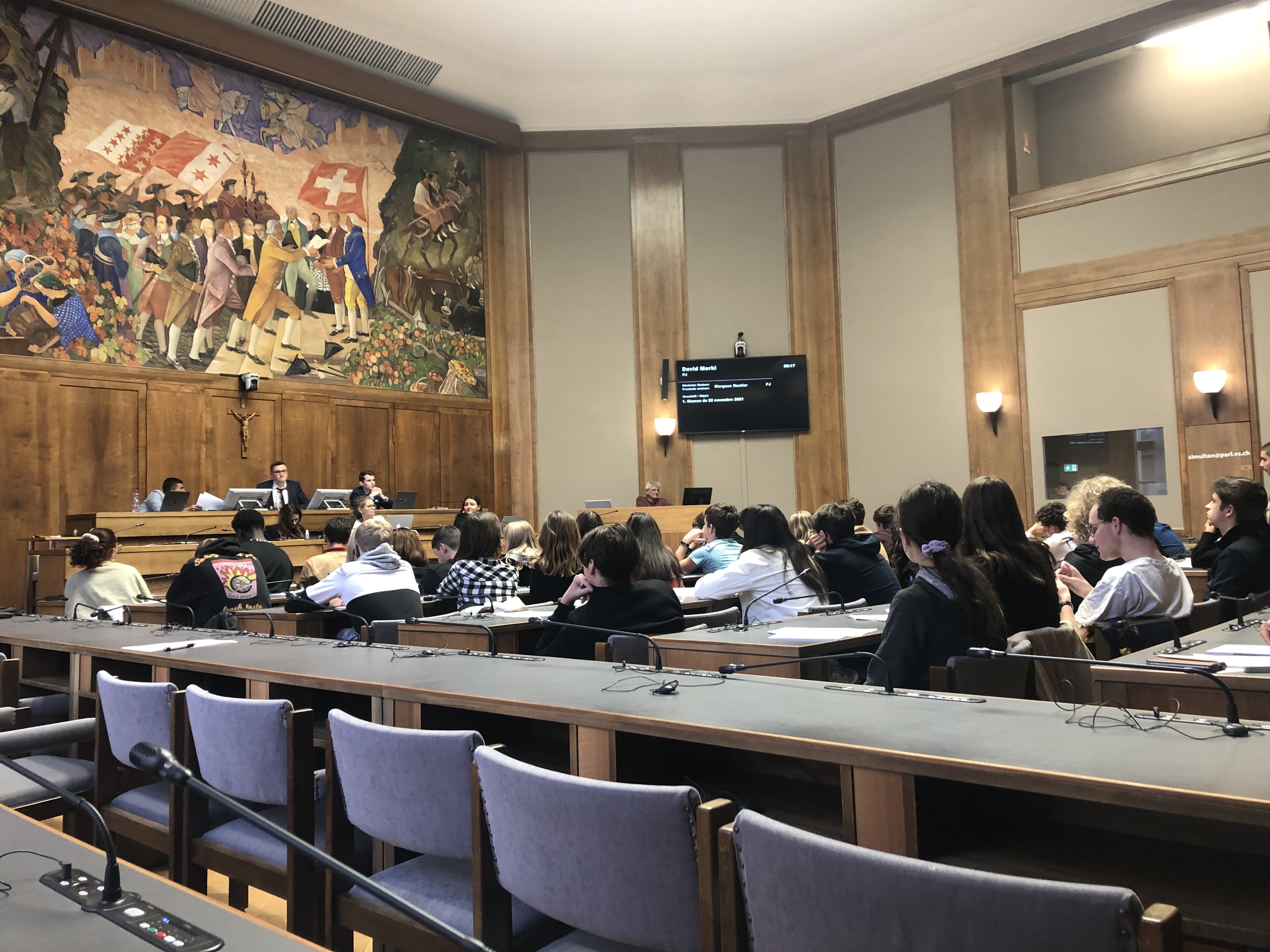 La salle du Grand Conseil valaisan a accueilli la relève parlementaire