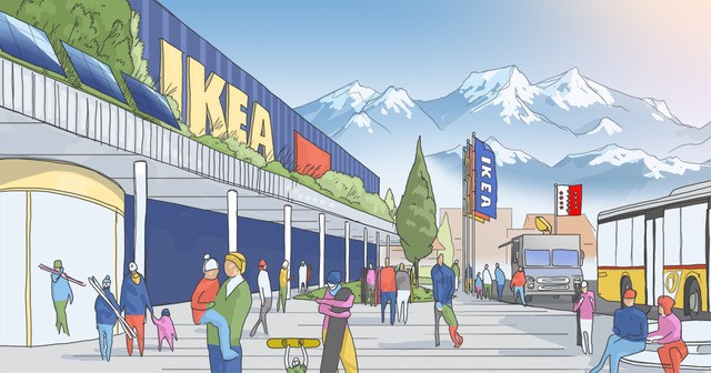 Le futur IKEA valaisan entre bientôt dans sa phase de construction
