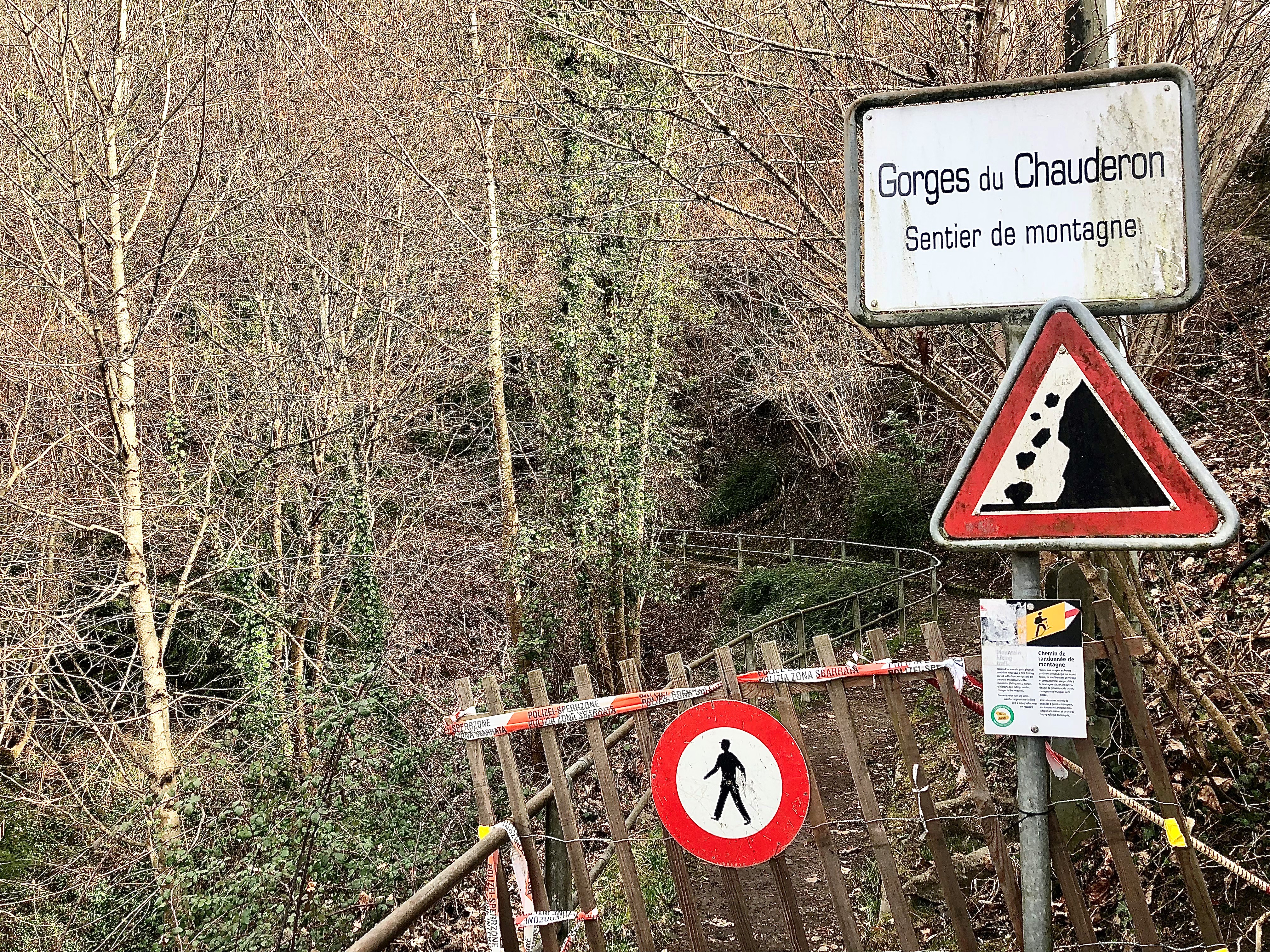 Les Gorges du Chauderon seront encore fermées cet été