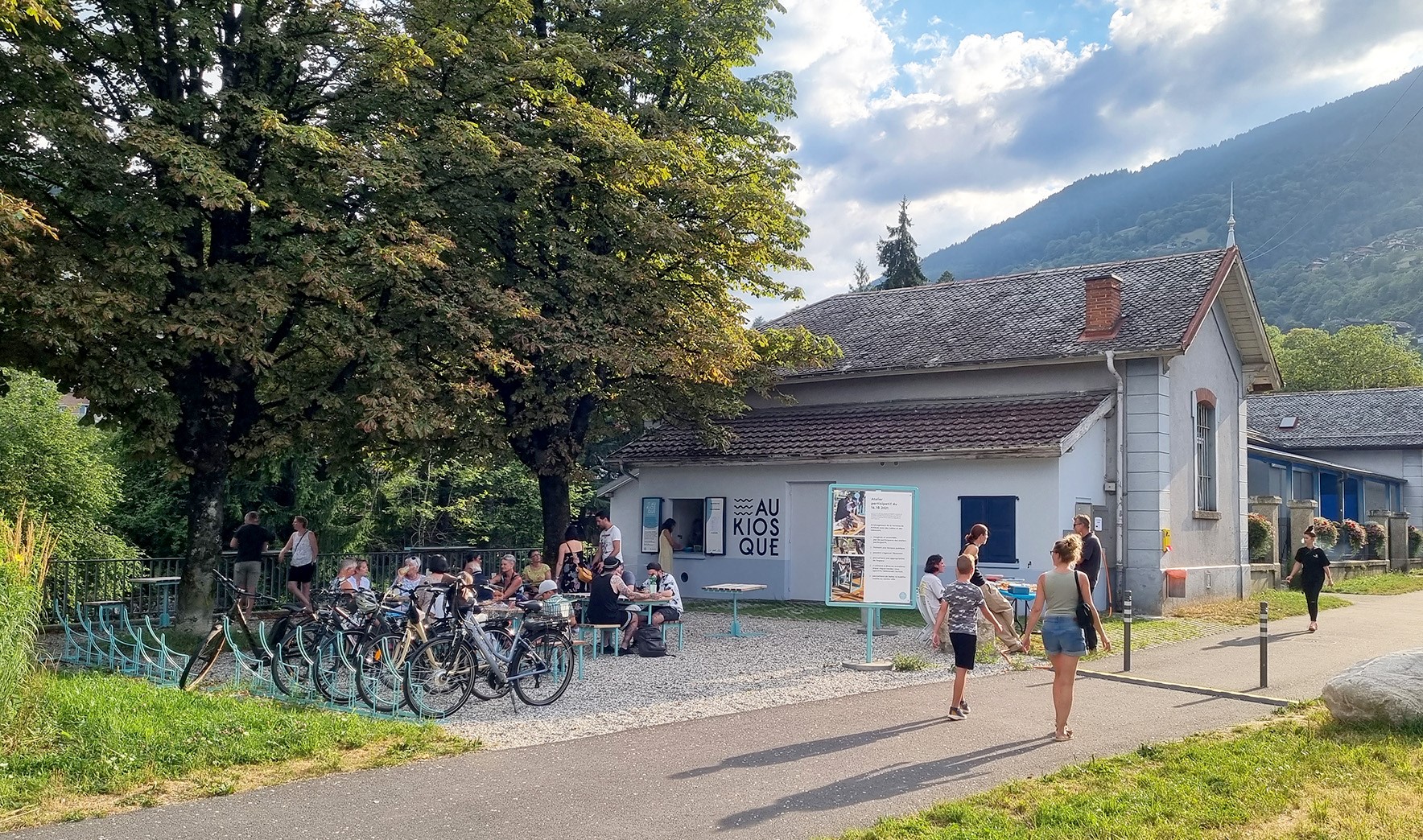 La buvette "Aukiosque" inaugurée officiellement aujourd'hui à Monthey