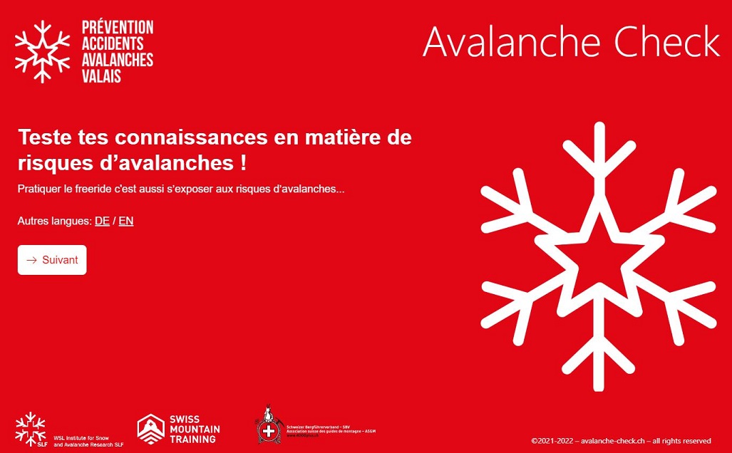 Risque d'avalanches en Valais : prudence !
