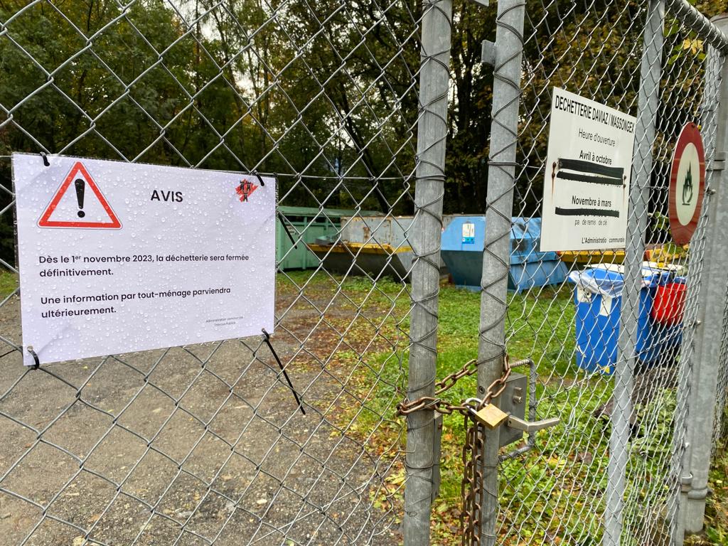Massongex: le canton ordonne la fermeture de la déchetterie de Daviaz