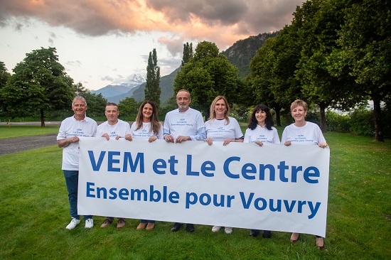 Les candidats de la liste "Ensemble" à Vouvry